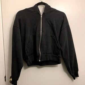 Los Angeles Cropped Zip-up Hoodie